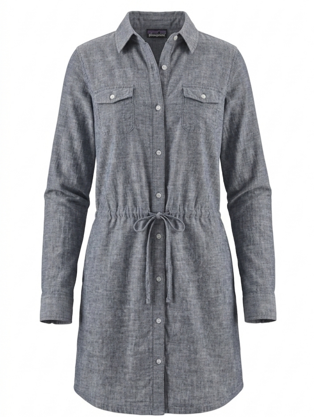 Patagonia Highlands Long Sleeve Chambray Shirt Dress M